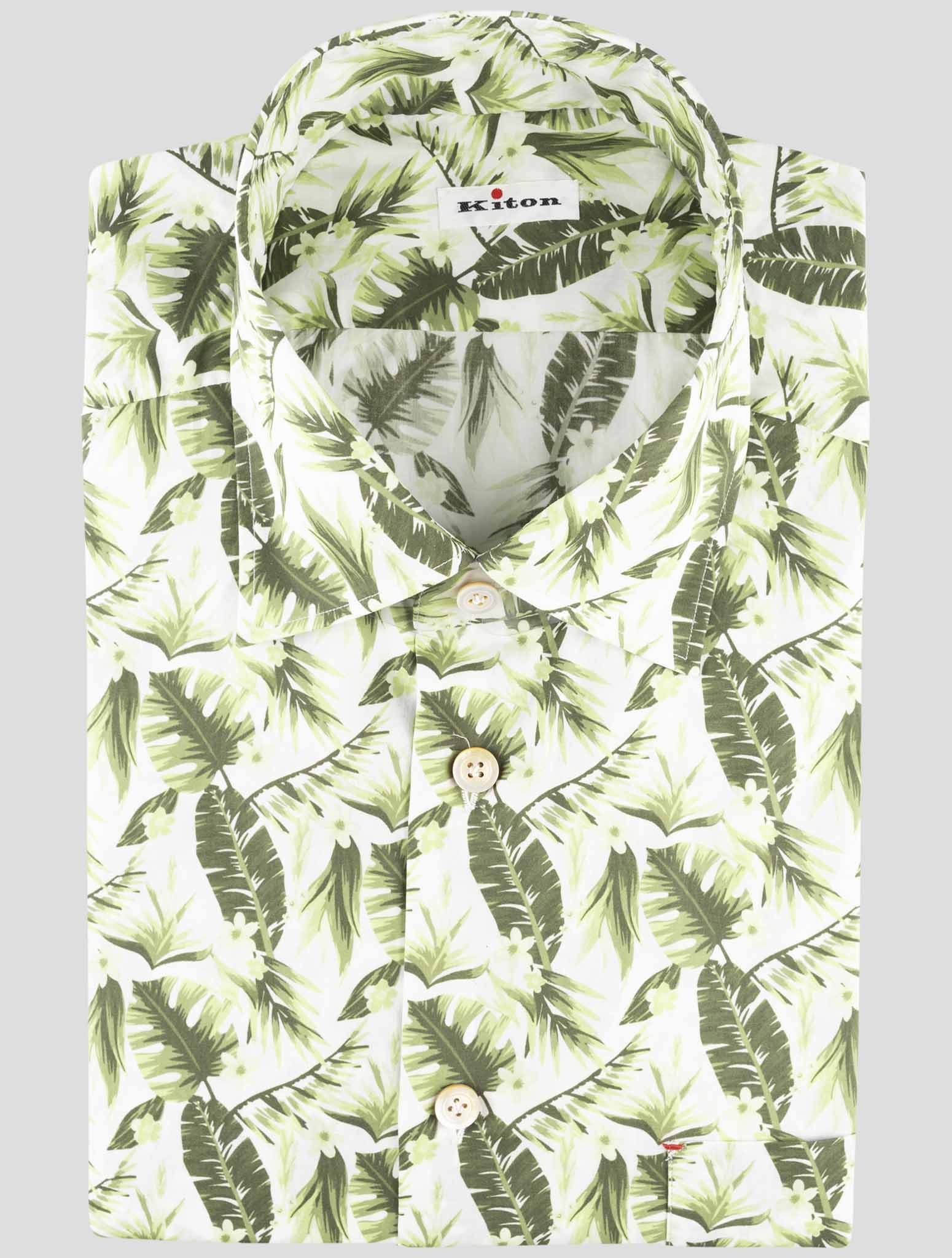 Kiton Multicolor Cotton Shirt