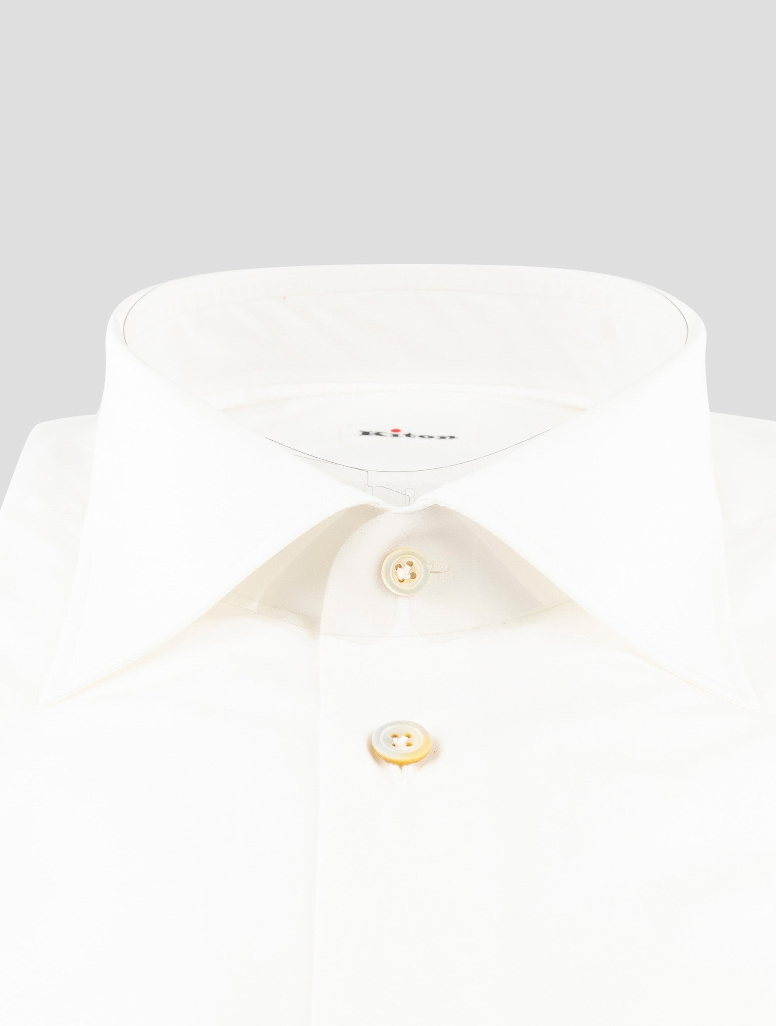 Kiton White Cotton Shirt