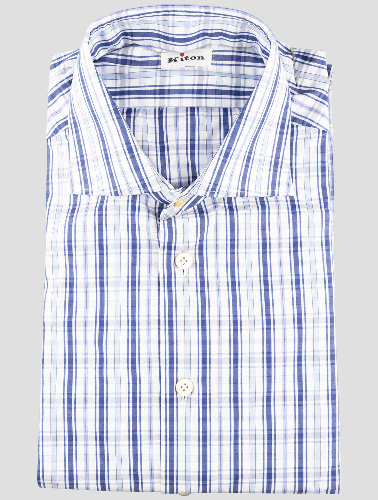 Kiton Multicolor Cotton Shirt