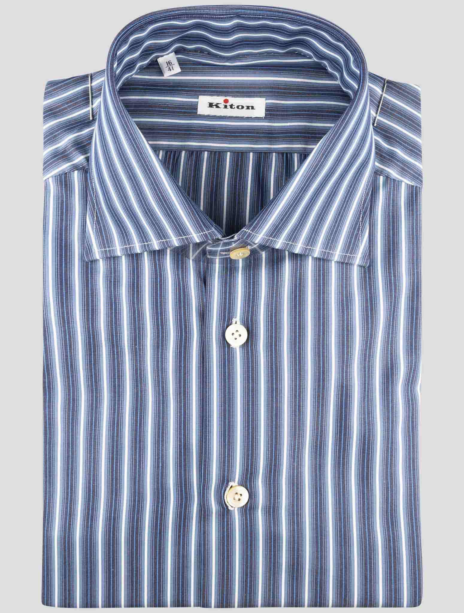 Kiton Multicolor Cotton Shirt