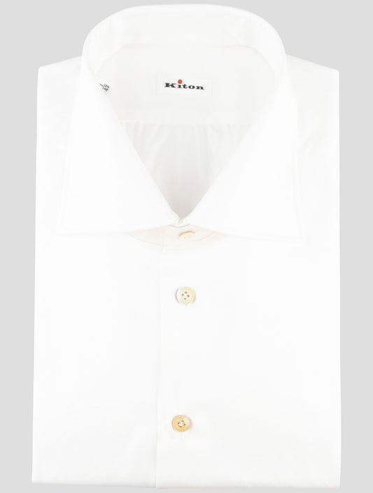 Kiton White Cotton Shirt