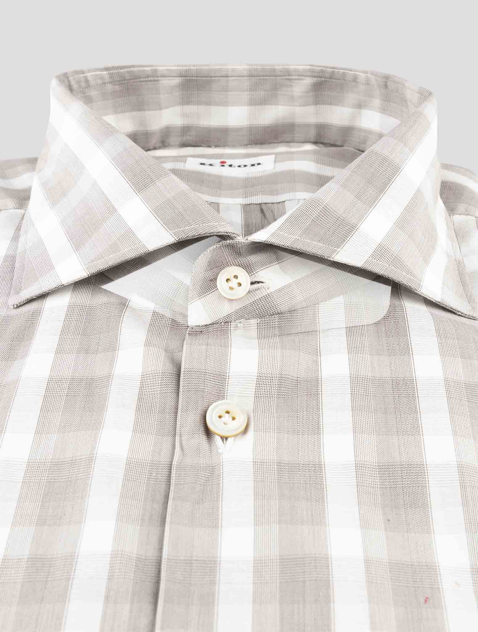Kiton Gray Cotton Shirt
