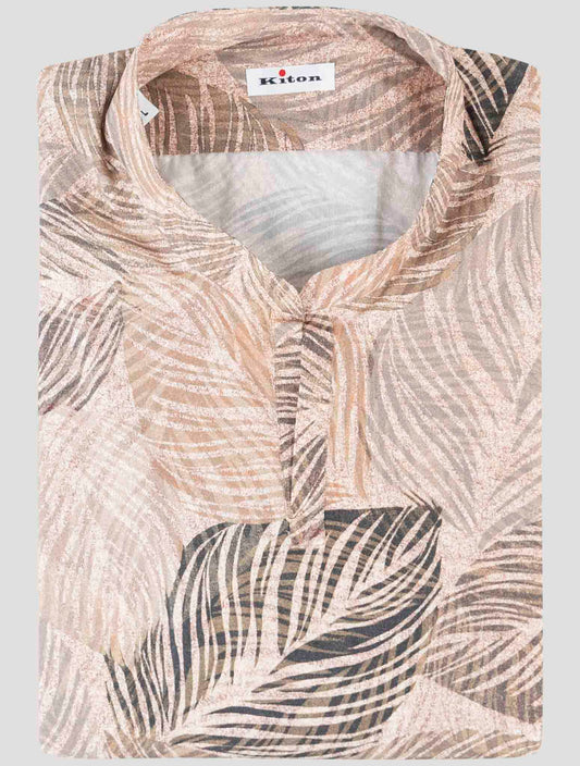 Kiton Multicolor Cotton Shirt