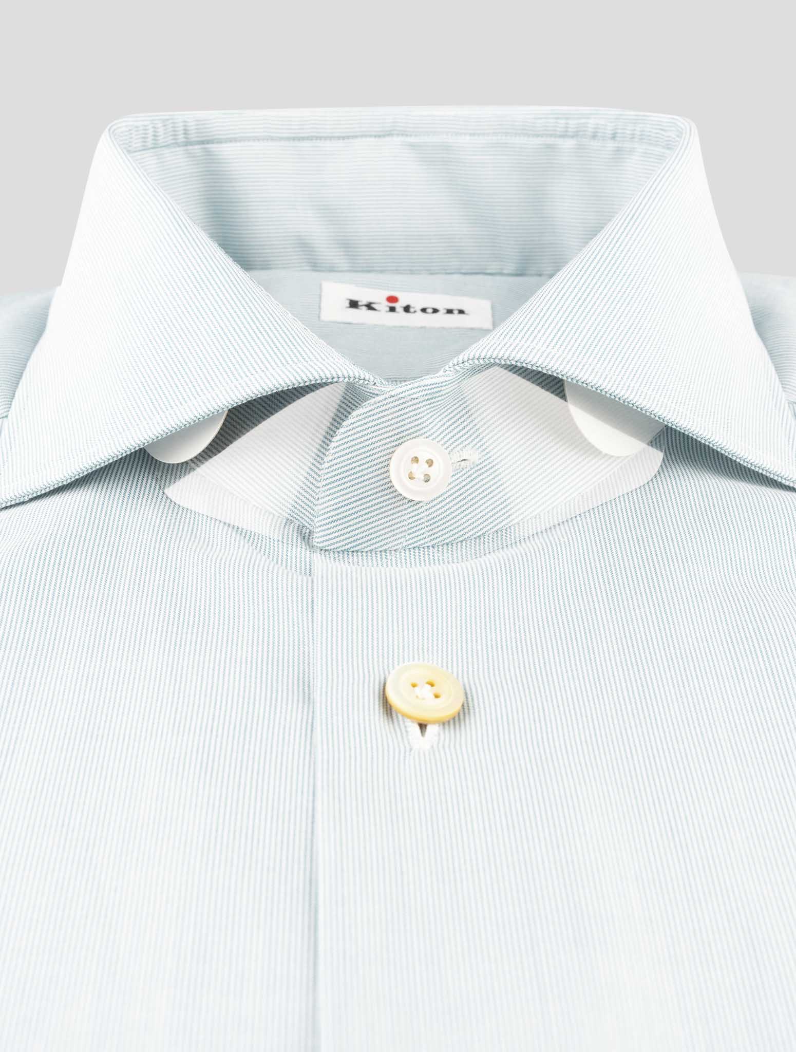 Kiton Green Cotton Shirt