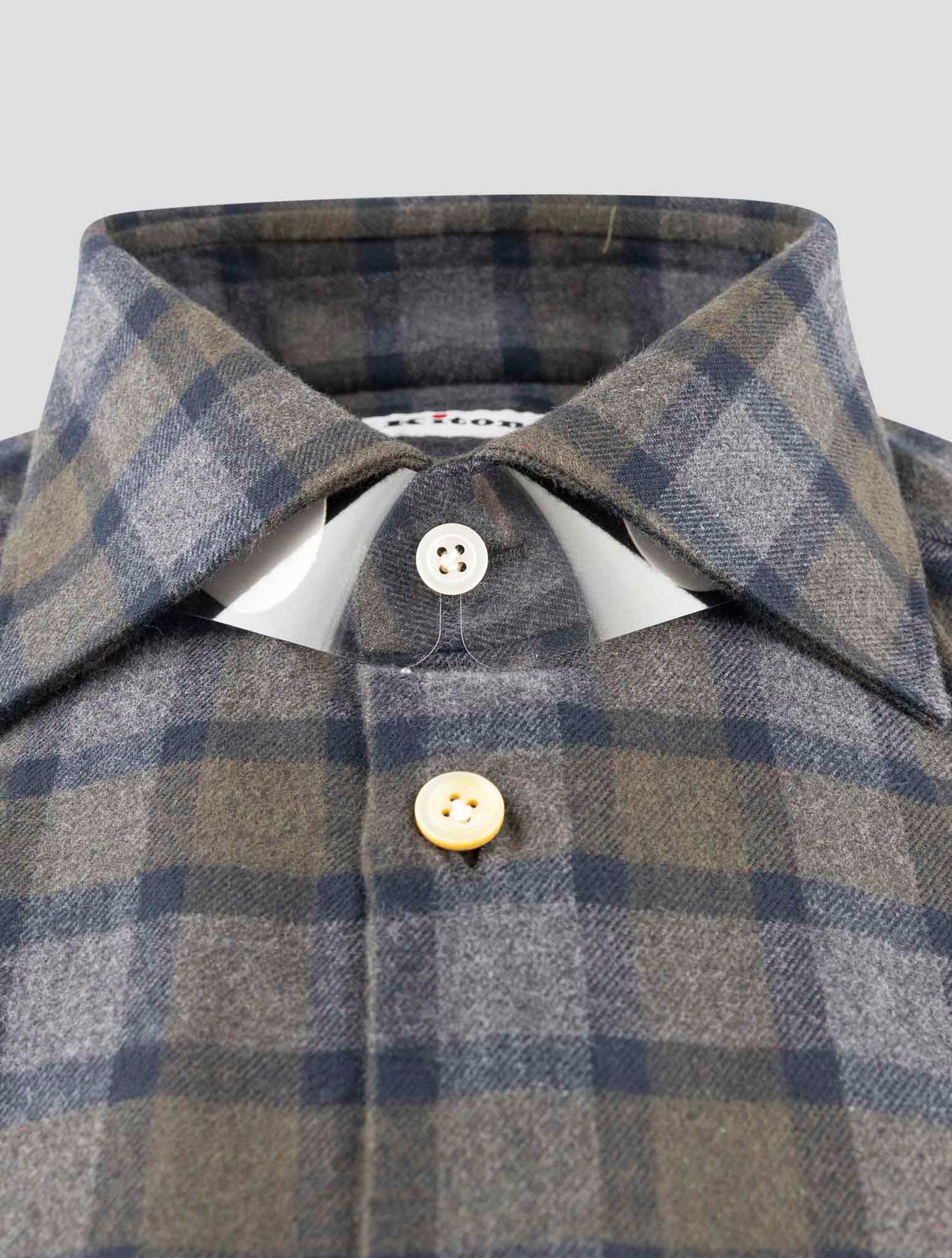 Kiton Multicolor Cotton Shirt