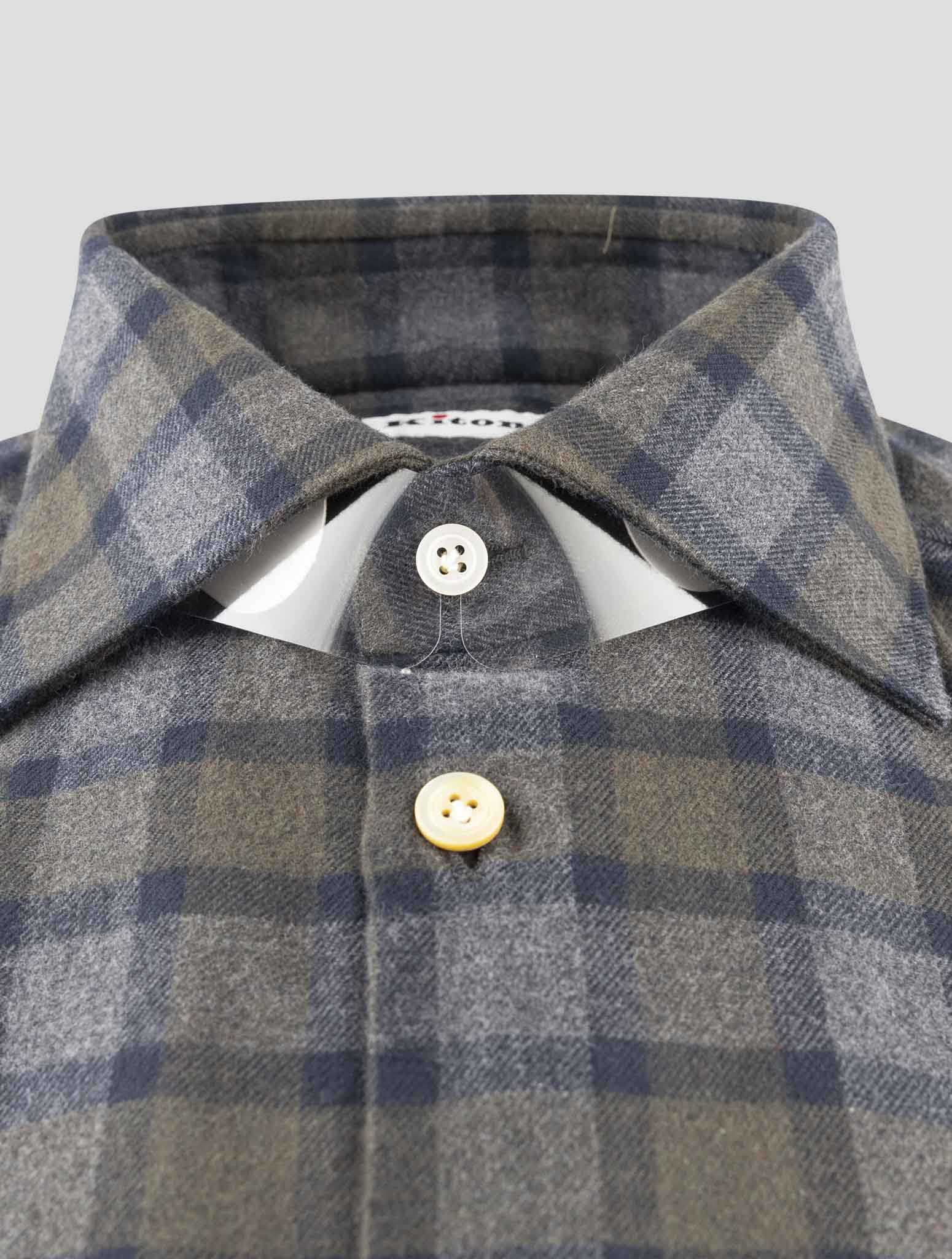 Kiton Multicolor Cotton Shirt