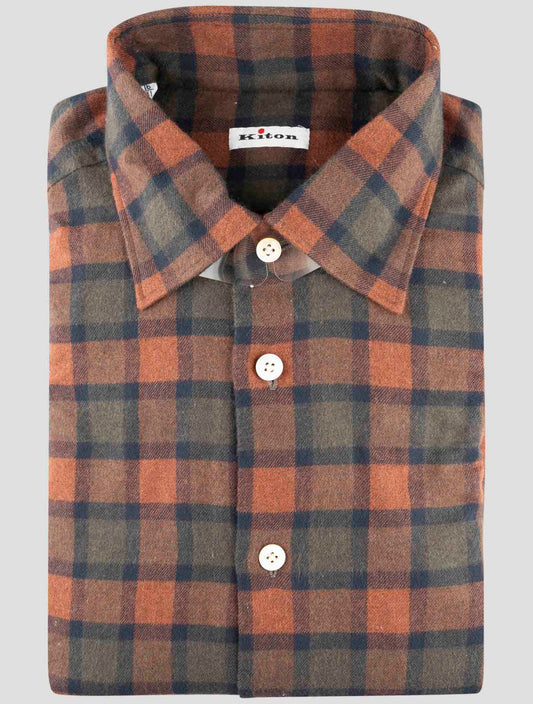 Kiton Multicolor Cotton Shirt