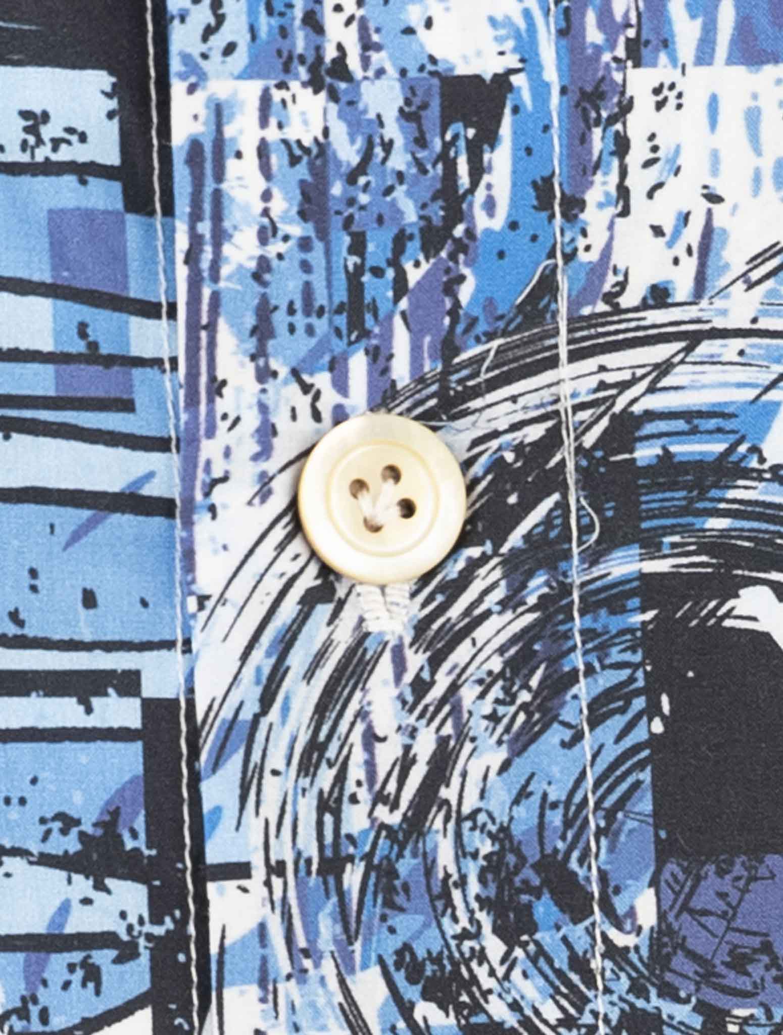 Kiton Multicolor Cotton Shirt