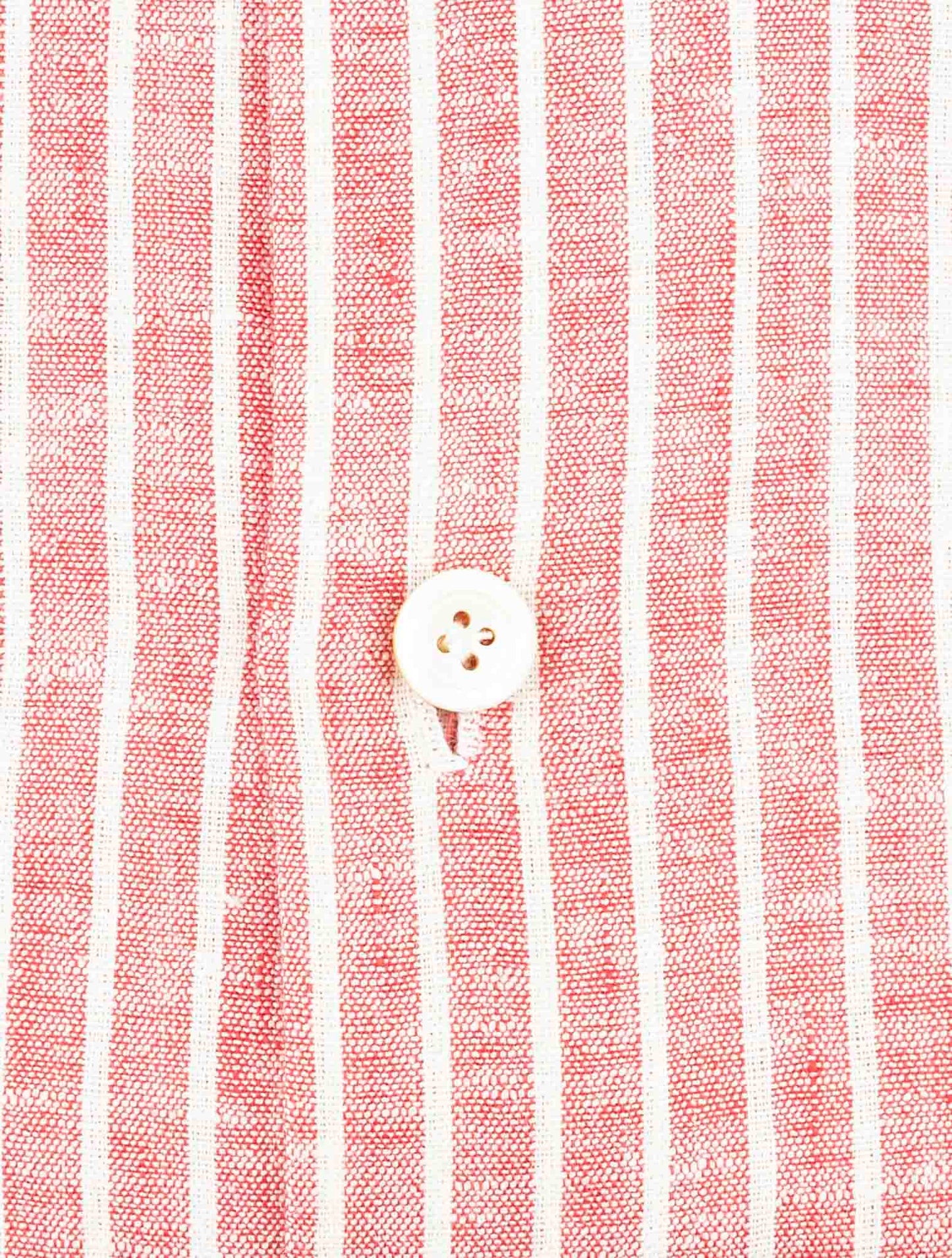 Kiton Red White Linen Pl Ea Shirt