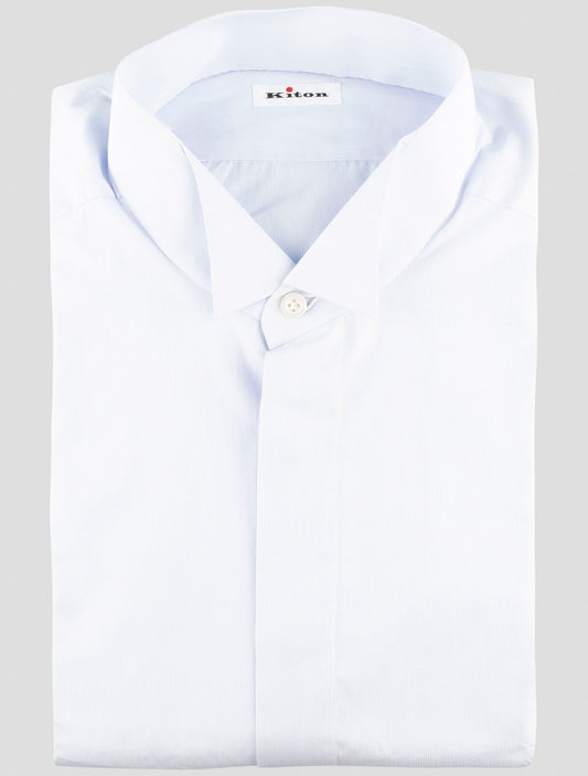 Kiton Light Blue Cotton Shirt