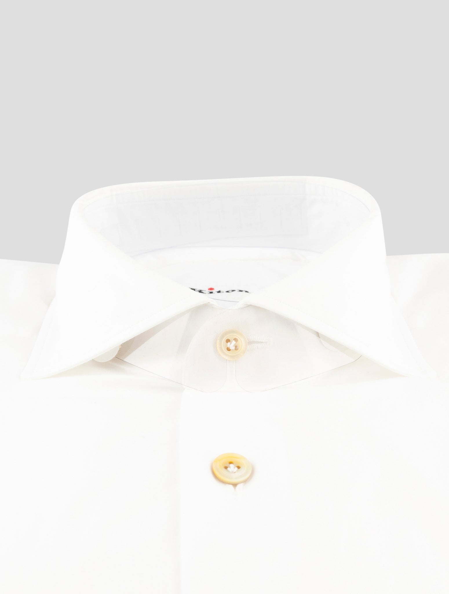 Kiton White Cotton Shirt