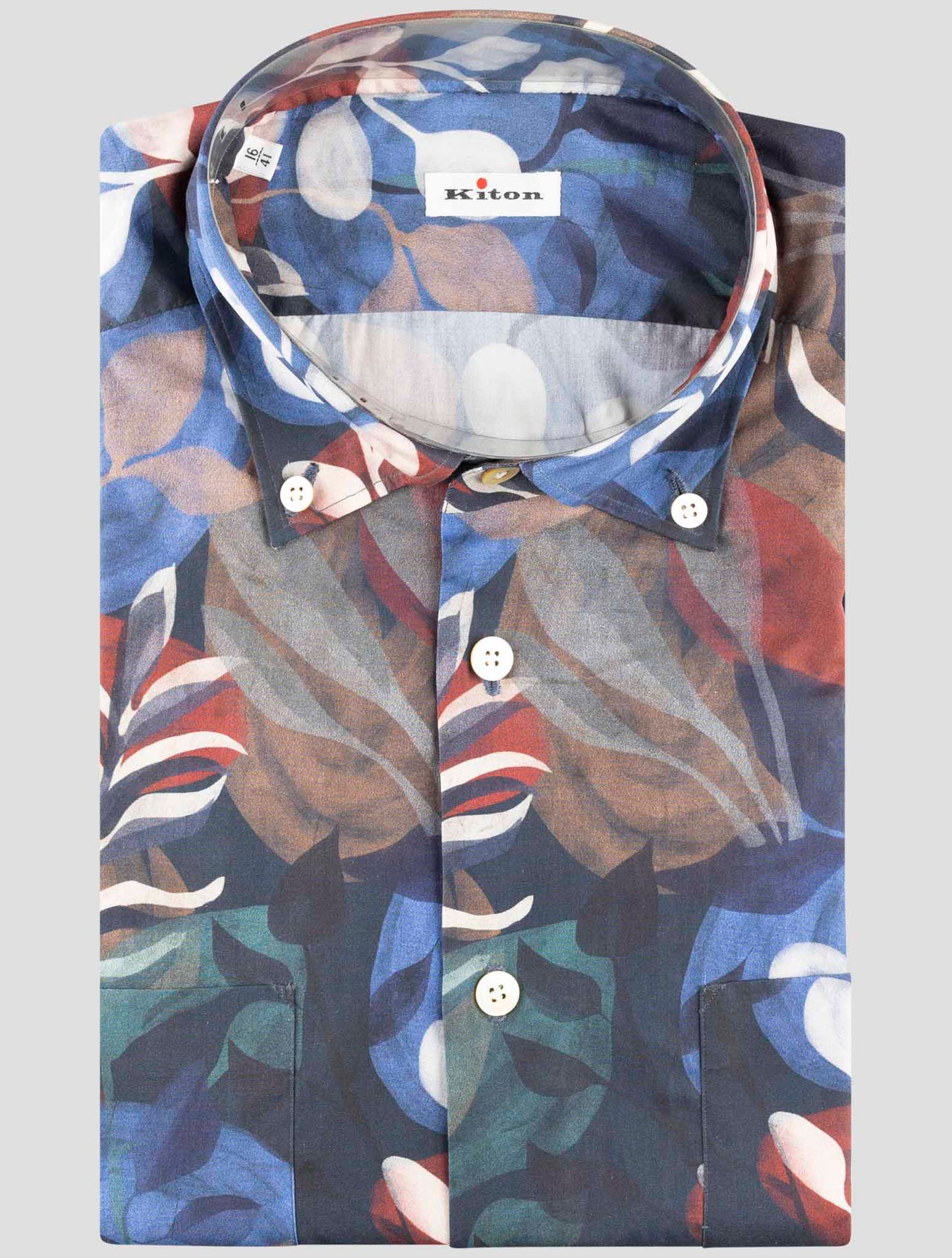 Kiton Multicolor Cotton Shirt