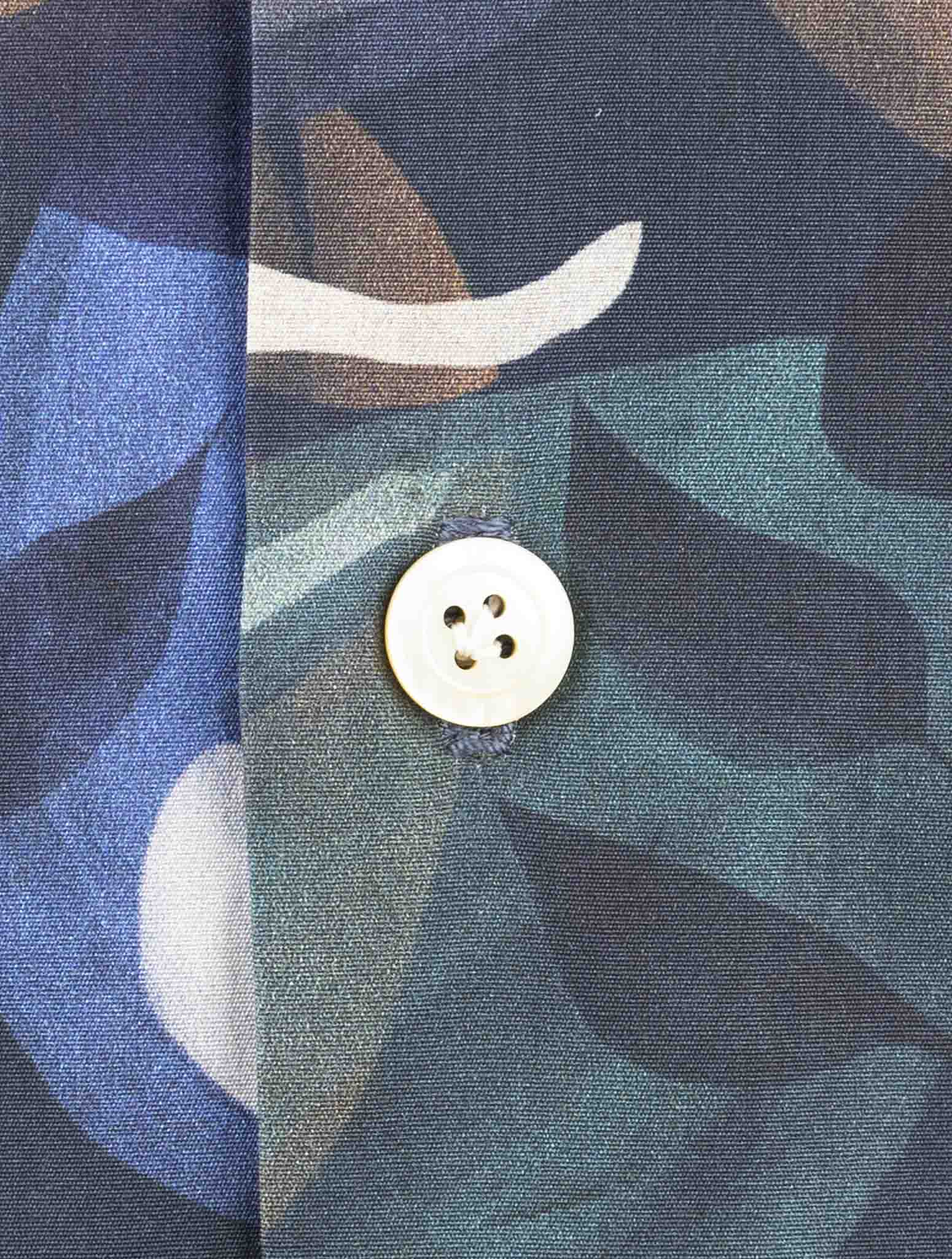 Kiton Multicolor Cotton Shirt