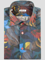 Kiton Multicolor Cotton Shirt