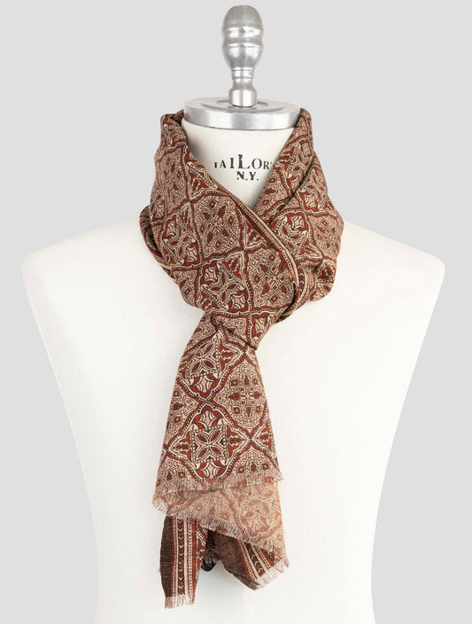 Kiton Multicolor Wool Scarf