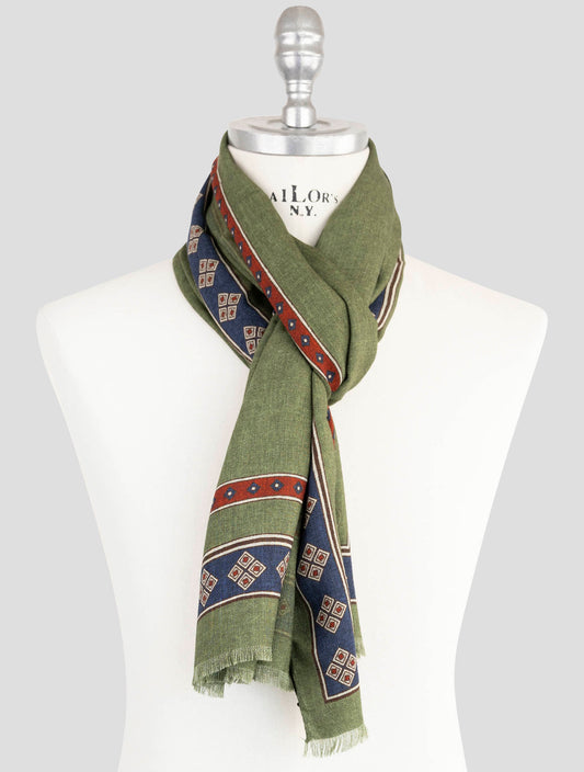 Kiton Multicolor Wool Scarf