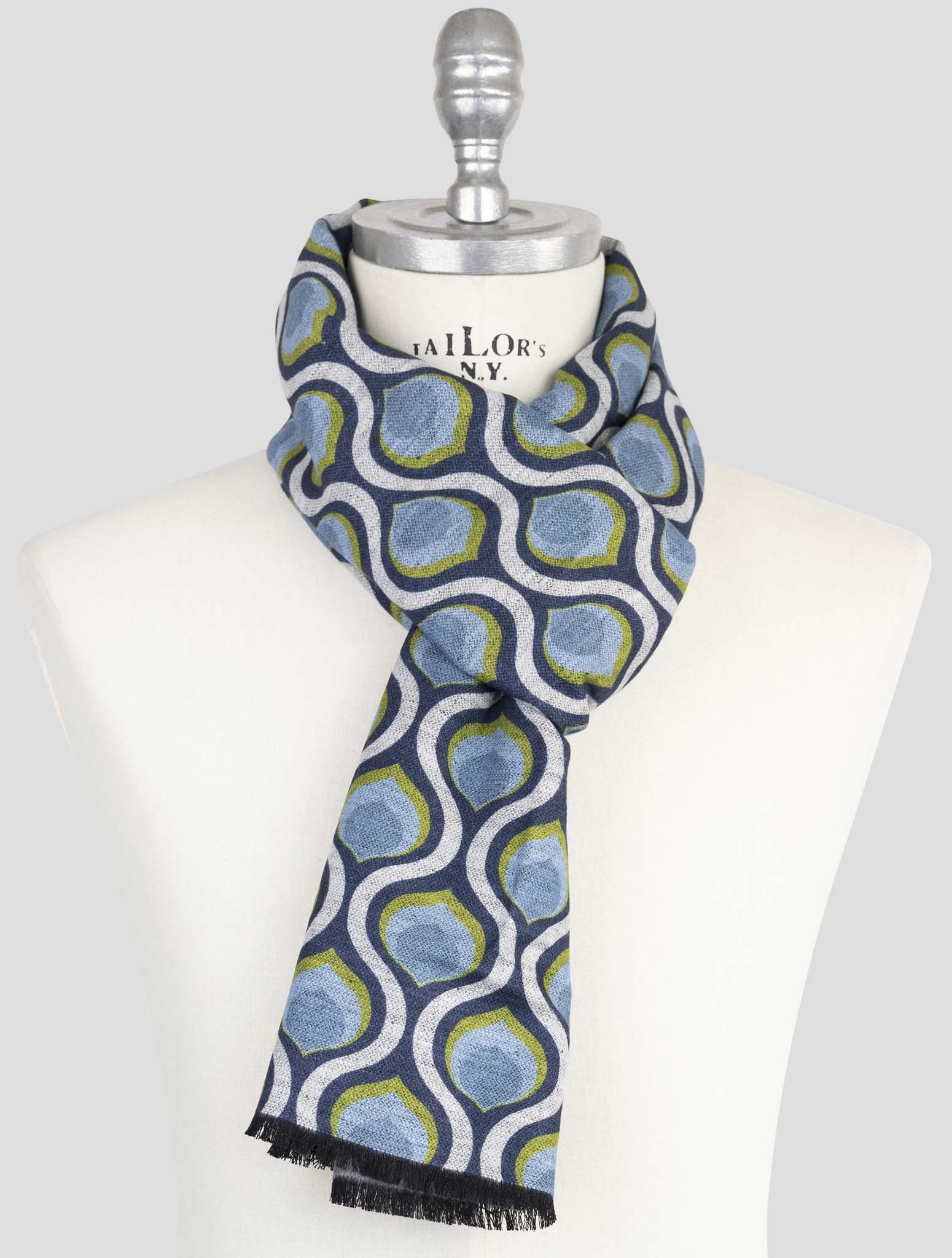Kiton Multicolor Silk Scarf