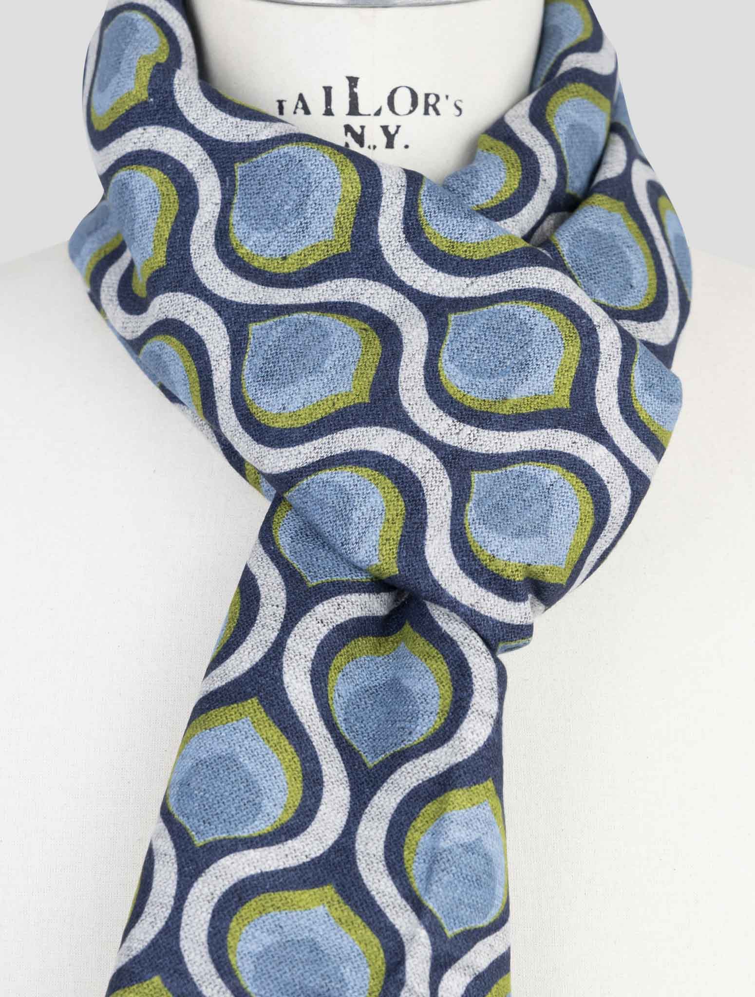 Kiton Multicolor Silk Scarf