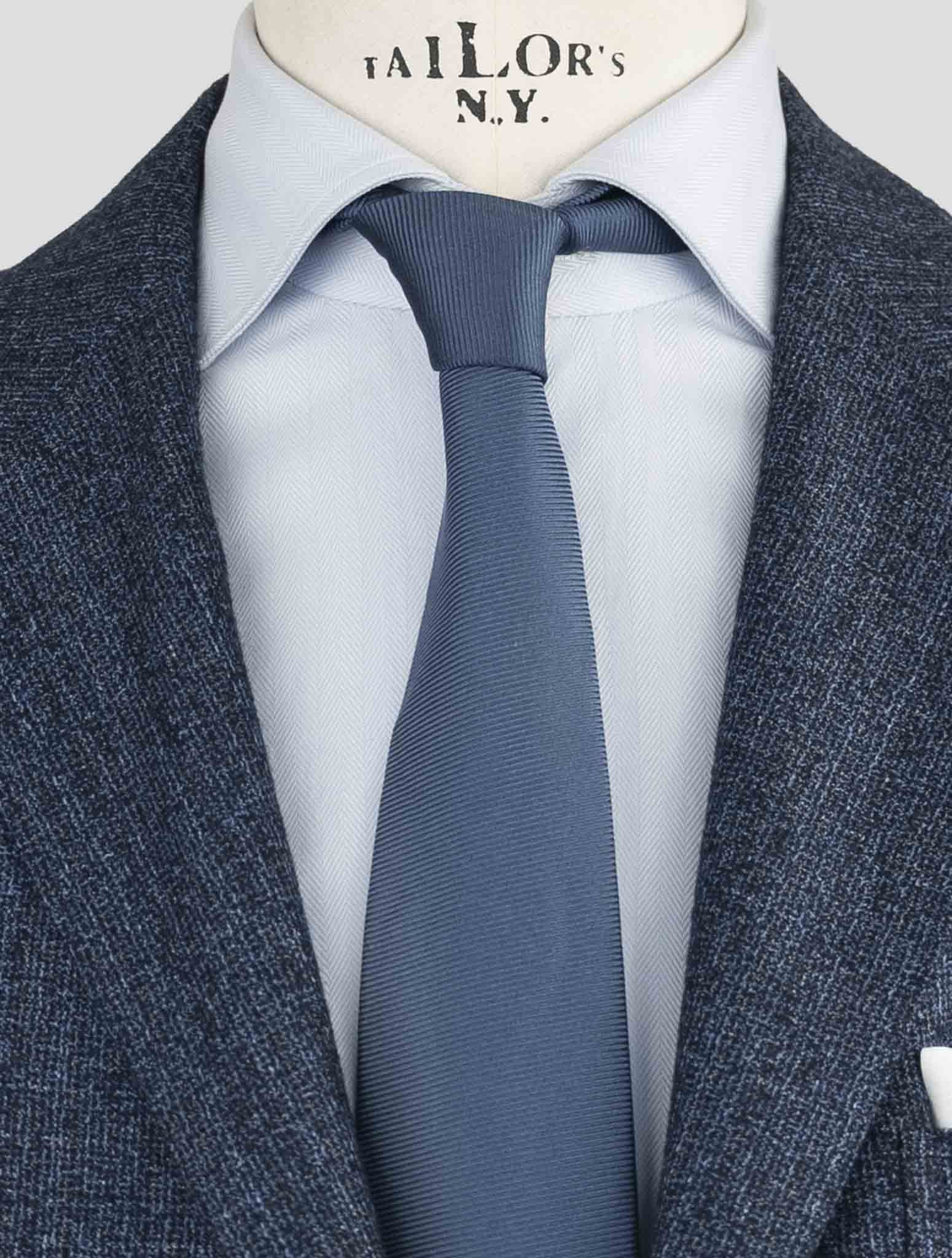 Kiton Blue Cashmere Silk Linen Blazer