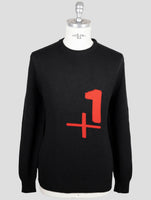 Kiton Black Cashmere Special Edition Plus One Sweater Crewneck
