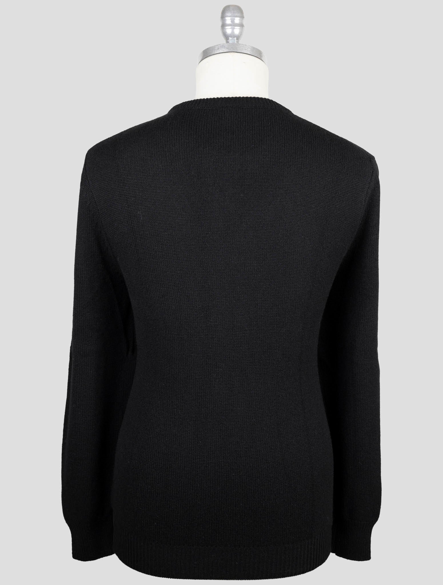 Kiton Black Cashmere Special Edition Plus One Sweater Crewneck