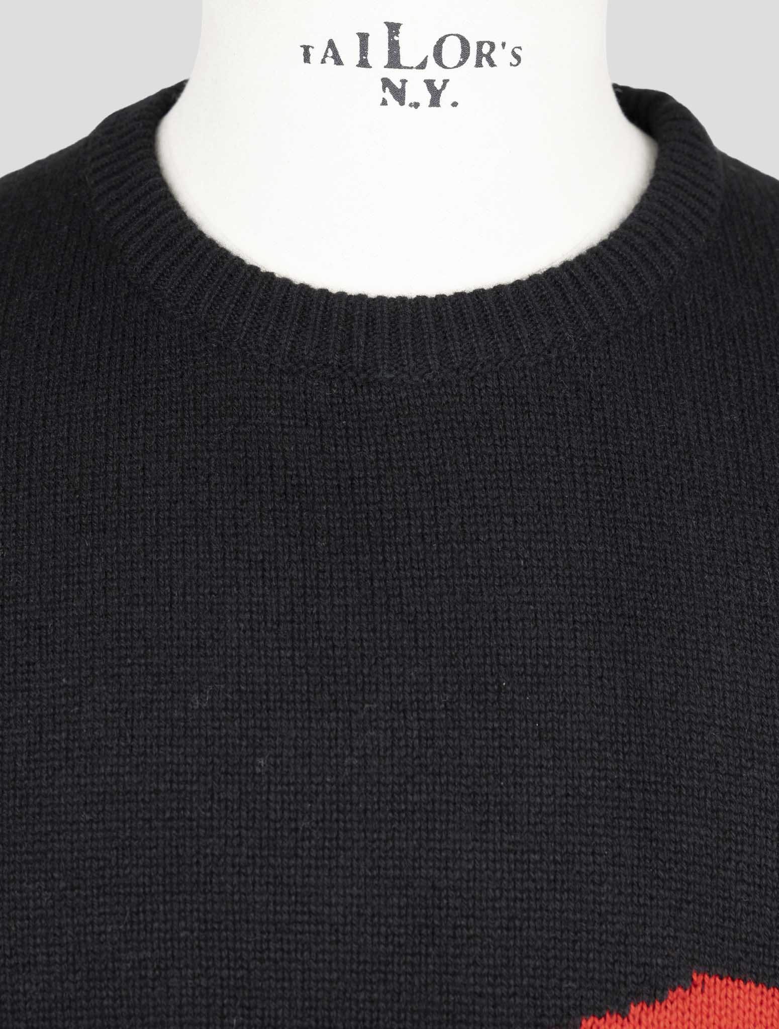 Kiton Black Cashmere Special Edition Plus One Sweater Crewneck