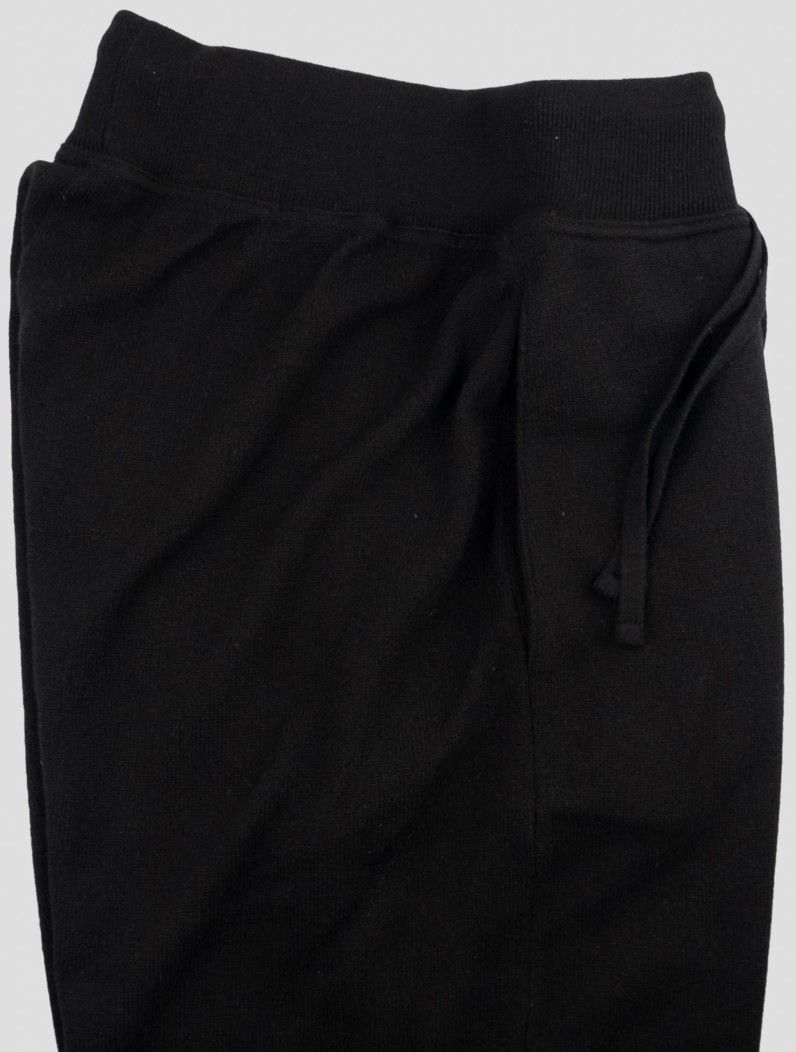 Kiton Black Cashmere Jogging Pants