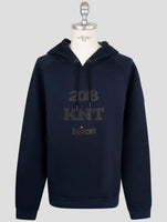 Kiton Blue Viscose Ea Sweater Hoodie