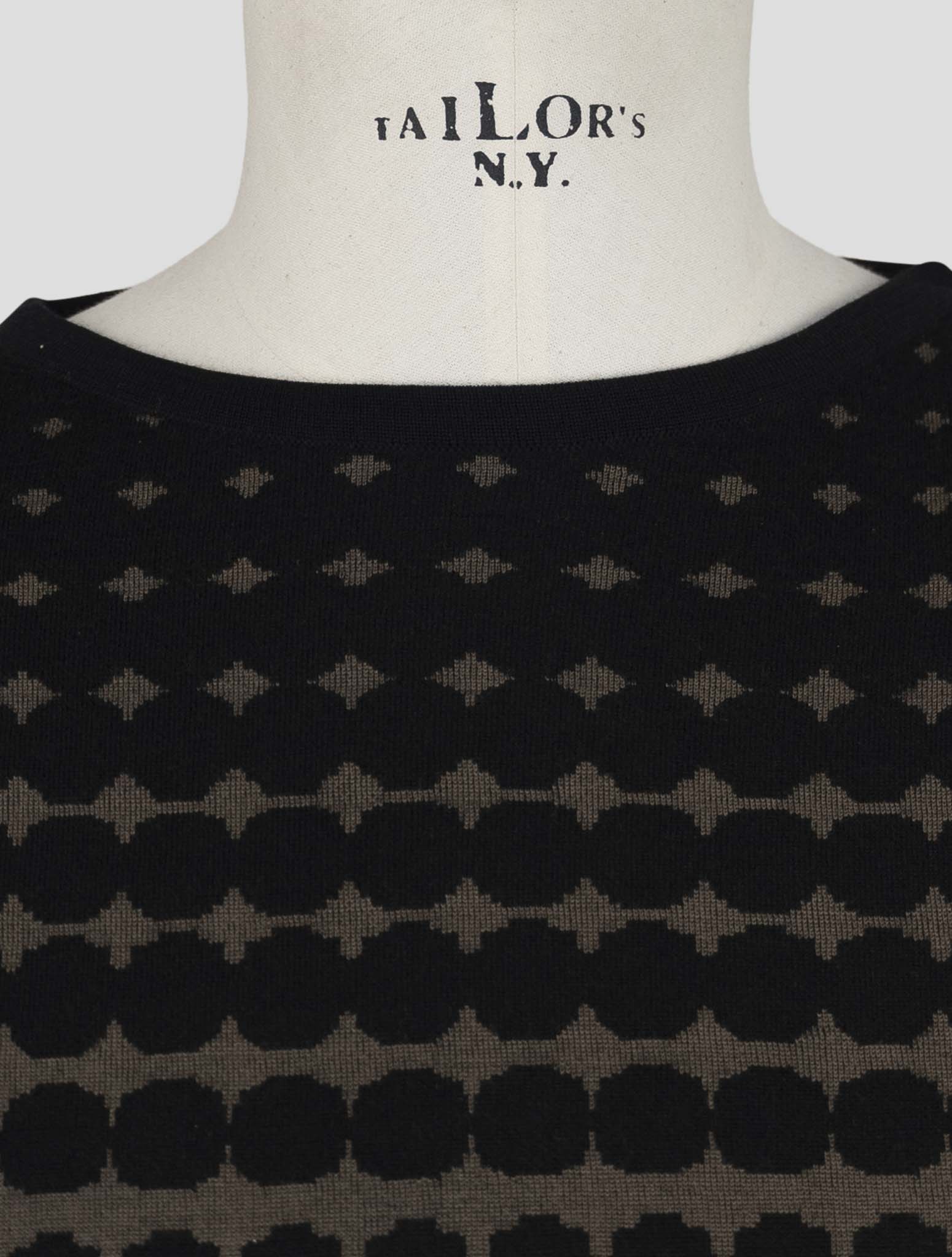 Kiton Knt Brown Cotton Wool Pl Sweater Crewneck