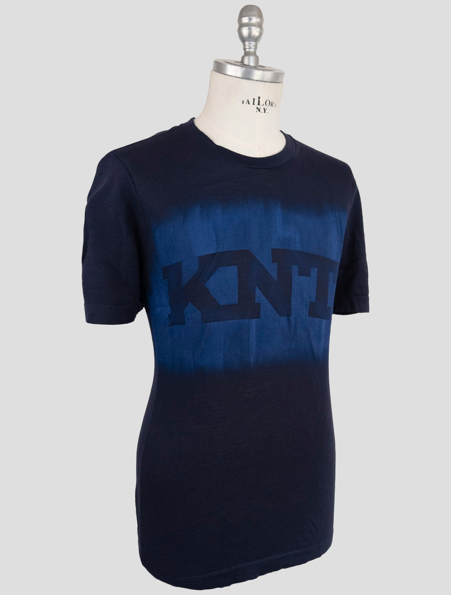 Kiton Knt Blue Cotton T-Shirt