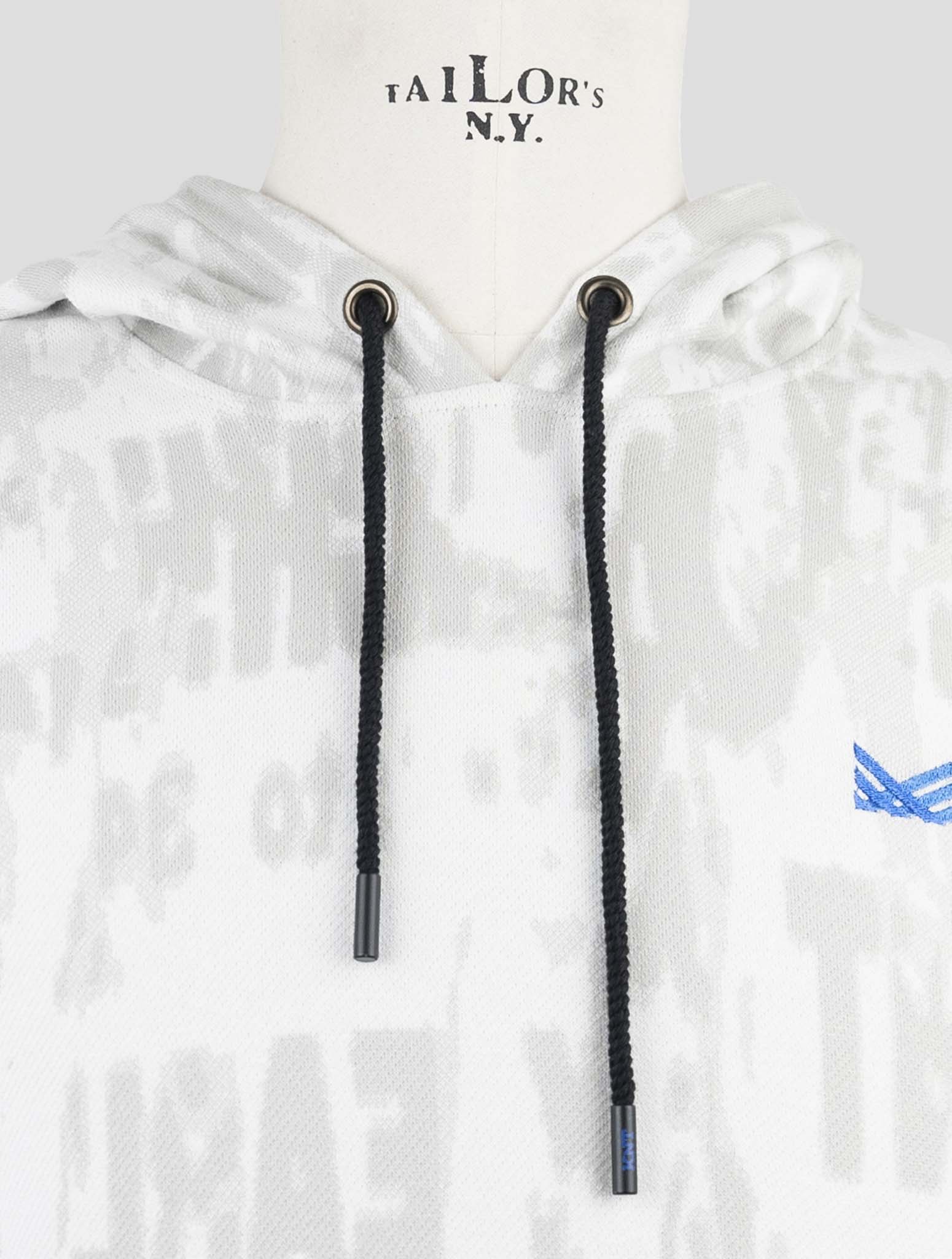 Kiton Knt Gray Cotton Sweater Hoodie