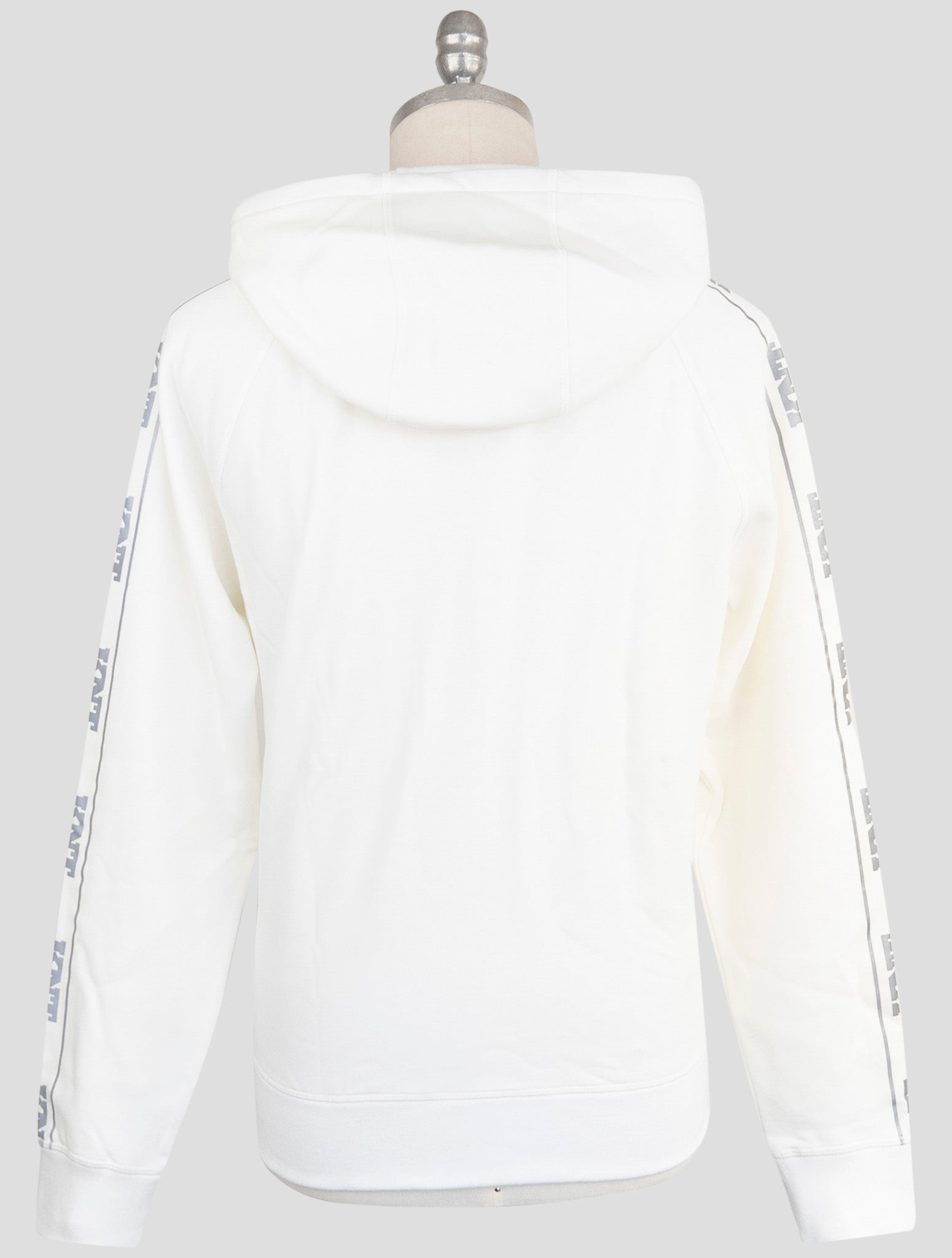 Kiton Knt White Cotton Sweater Hoodie
