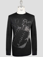 Kiton Knt Black Cashmere Silk Cotton Sweater Crewneck