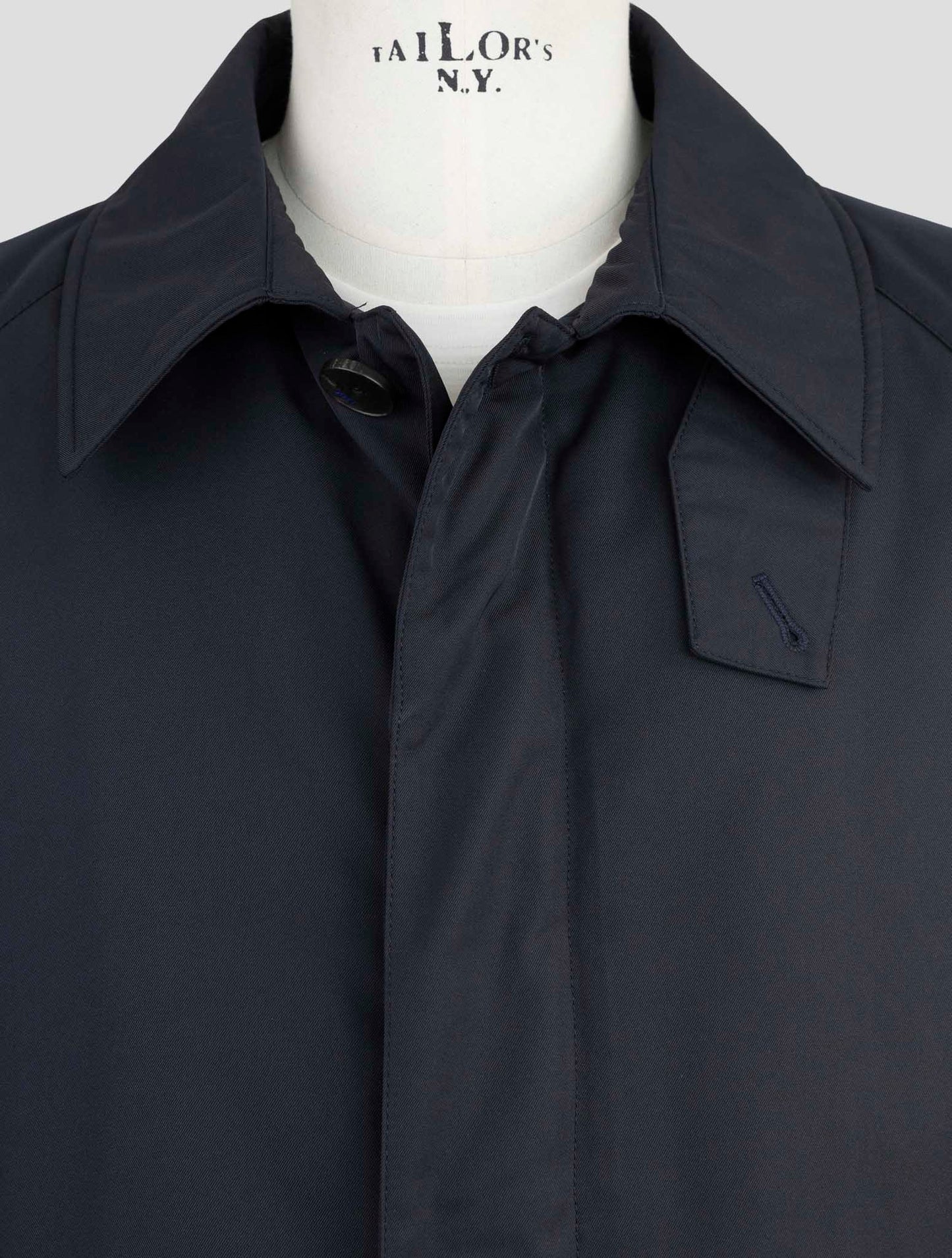 Kiton Knt Blue Pl Overcoat
