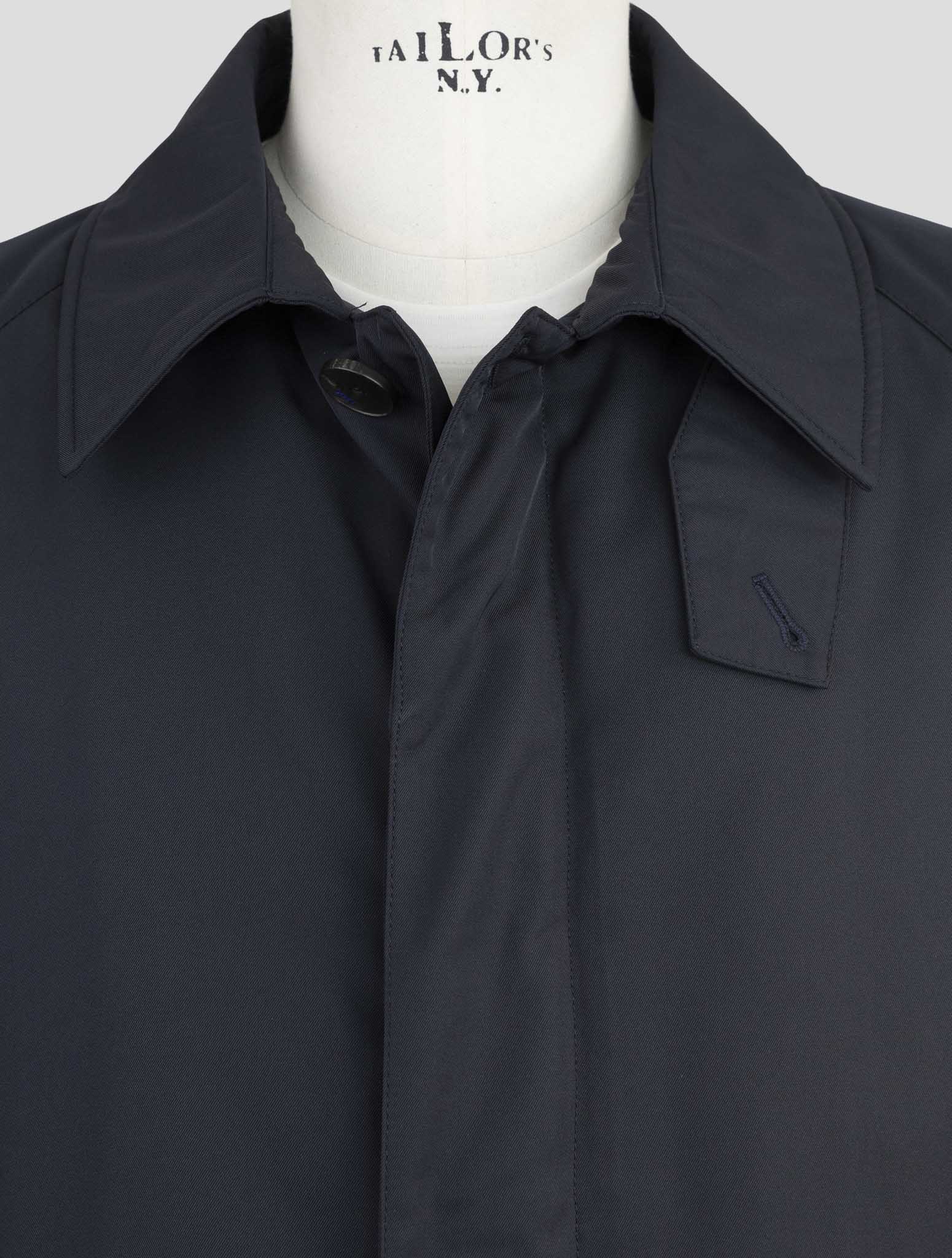 Kiton Knt Blue Pl Overcoat