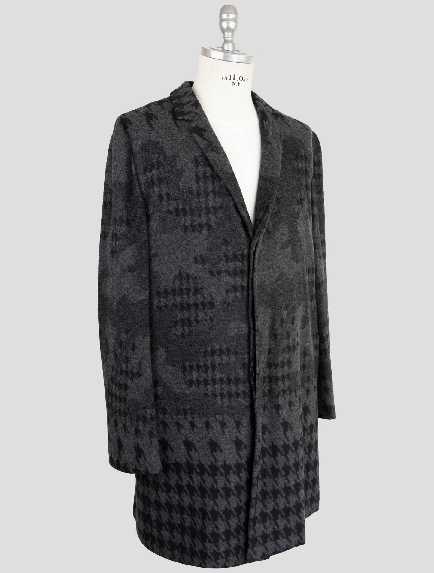 Kiton Knt Dark Gray Cashmere Pa Overcoat