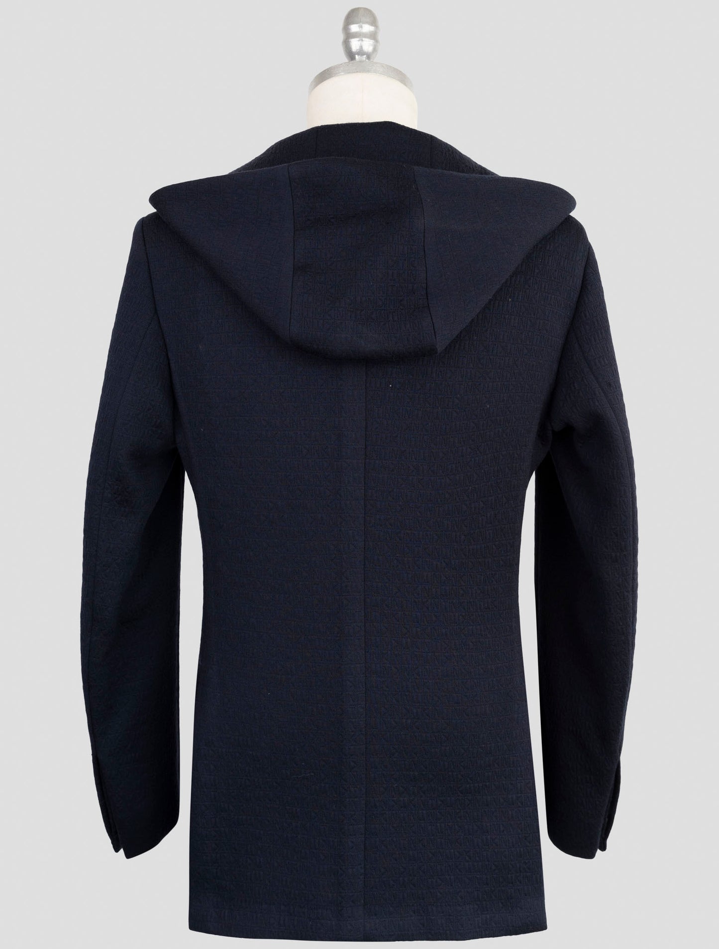Kiton Knt Dark Blue Fleece Wool Pa Blazer