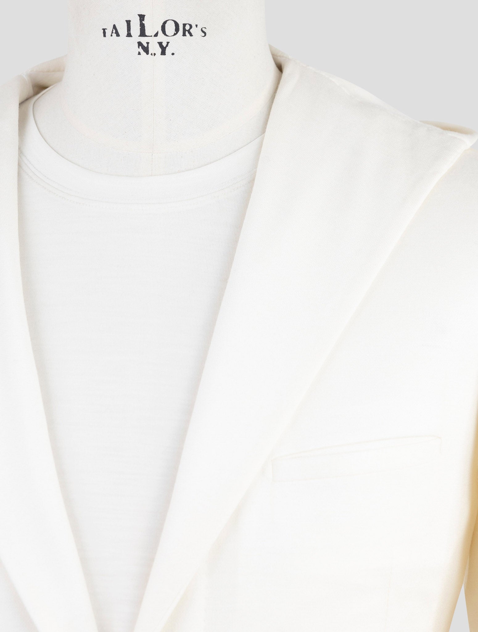 Kiton Knt White Cashmere Cotton Pa Blazer