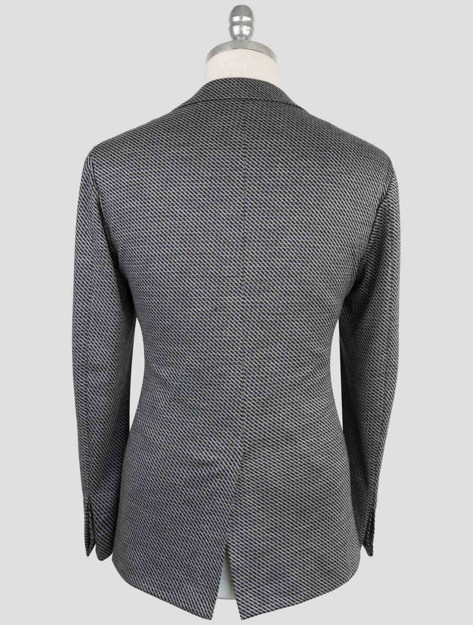 Kiton Knt Gray Cashmere Wool Pl Suit
