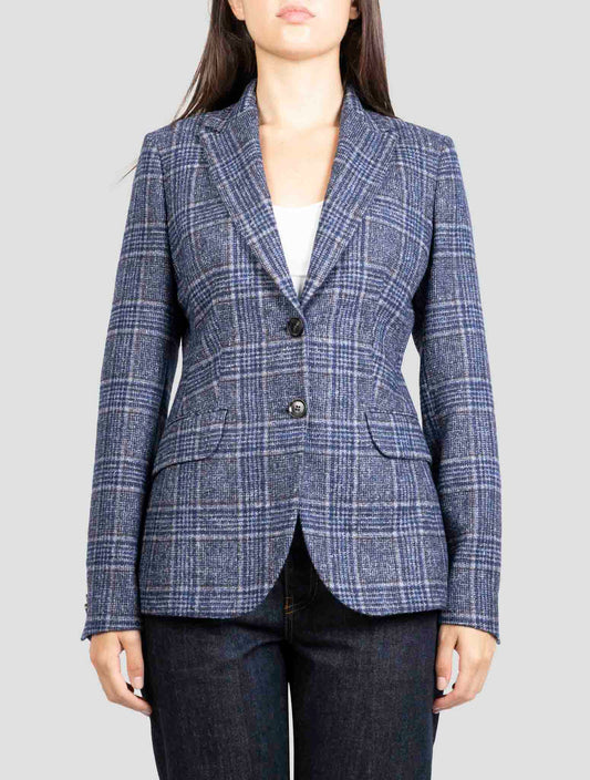 Kiton Multicolor Alpaca Cotton Pa Blazer
