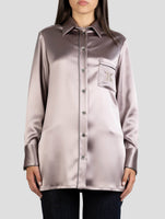 Kiton Bronze Acetate Pe Shirt