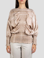 Kiton Beige Silk Shirt