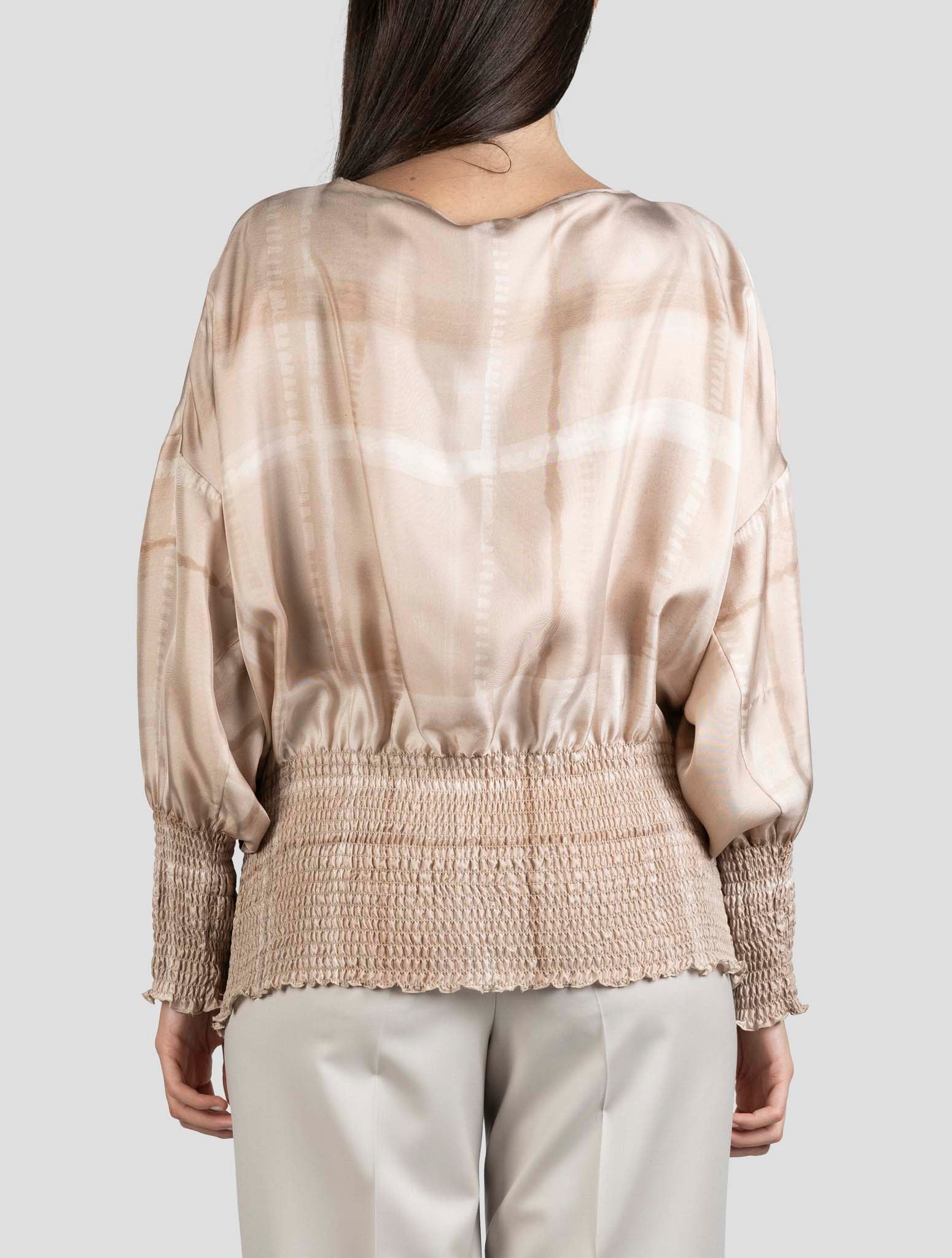 Kiton Beige Silk Shirt