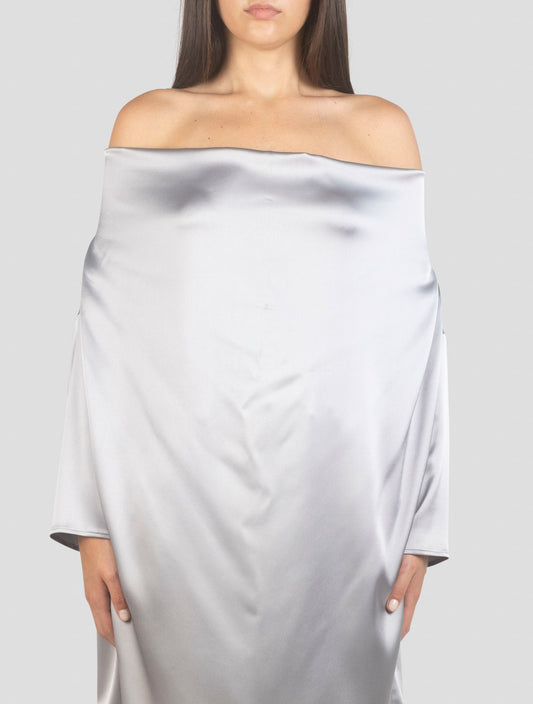 Kiton Silver Acetate Pe Dress