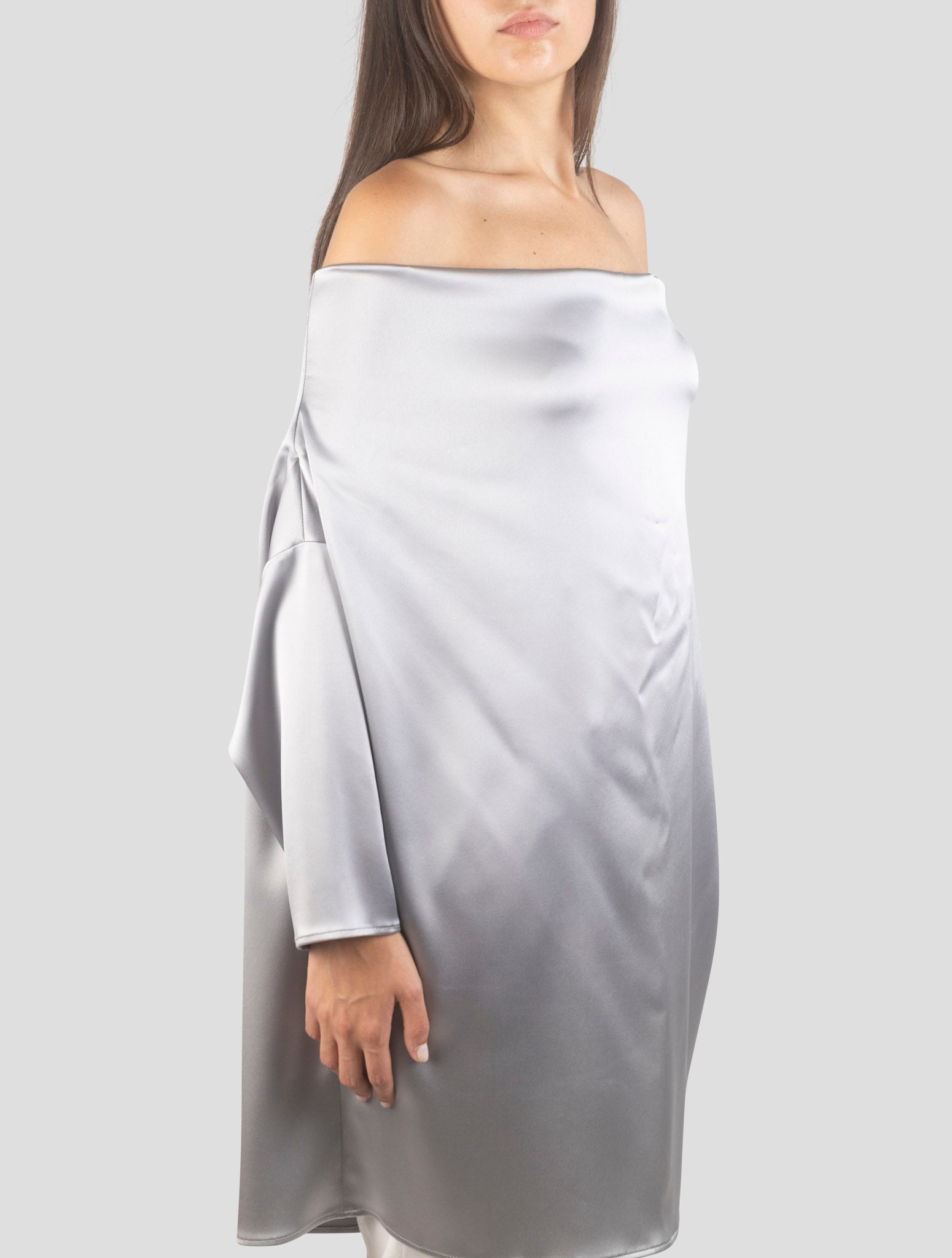 Kiton Silver Acetate Pe Dress