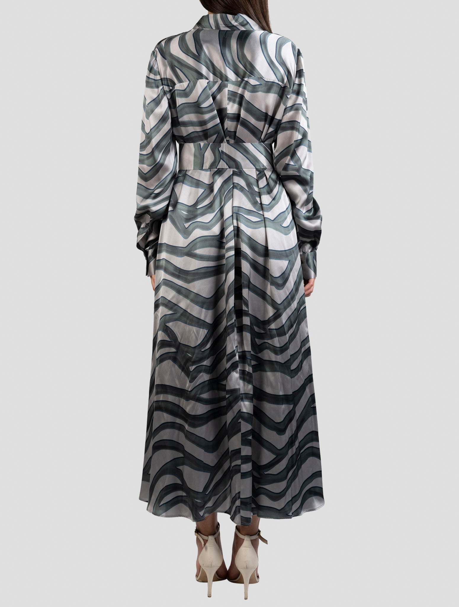 Kiton Green Silk Dress