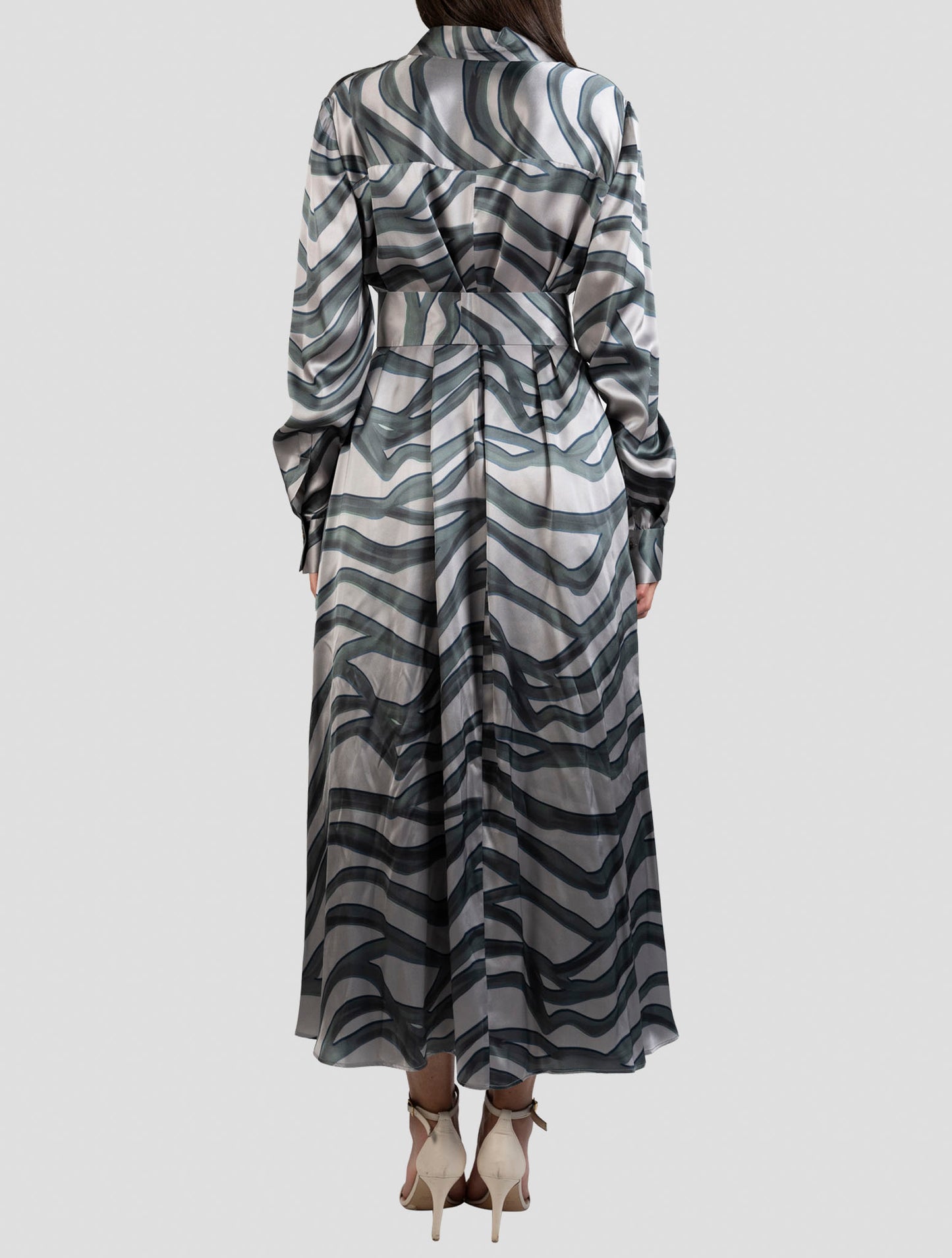 Kiton Green Silk Dress