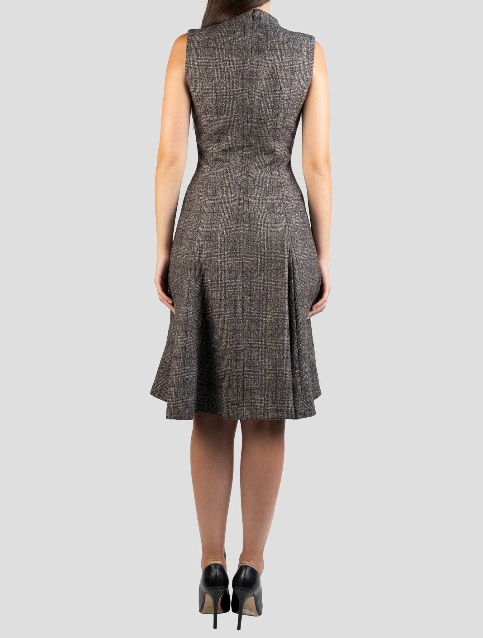 Kiton Brown Wool Alpaca Dress