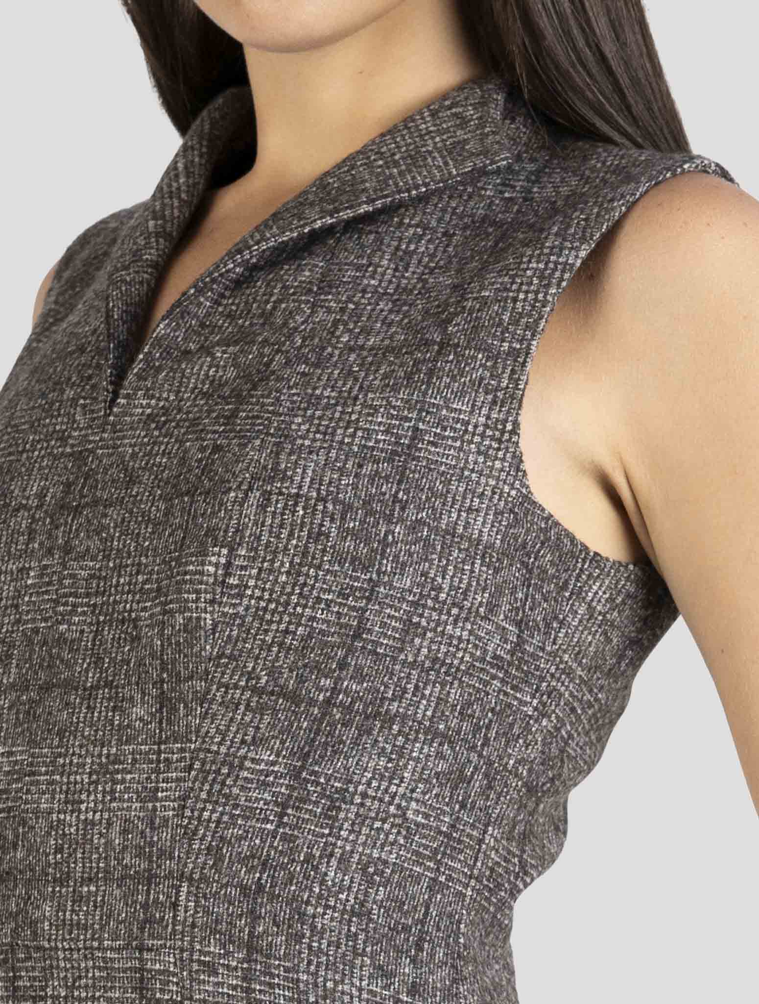 Kiton Brown Wool Alpaca Dress