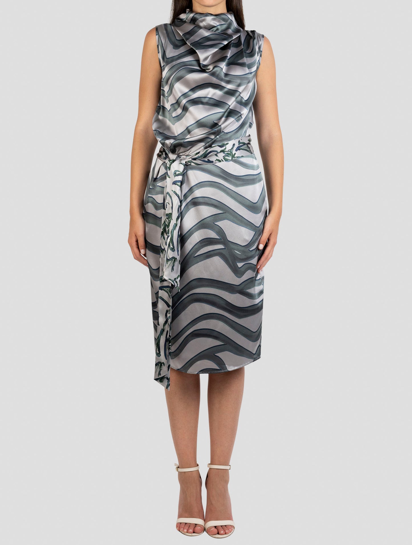 Kiton Green Silk Dress